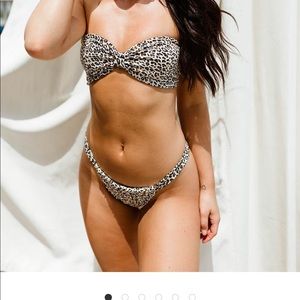 BRAND NEW Kittenish Leopard Bikini size M